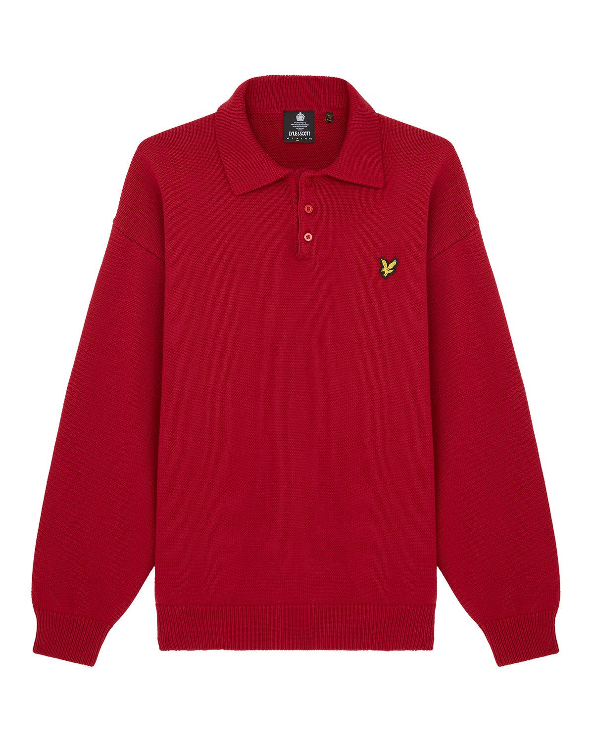 Blouson Long Sleeve Knitted Polo Shirt Plus sold by Lyle & Scott product image thumbnail 5