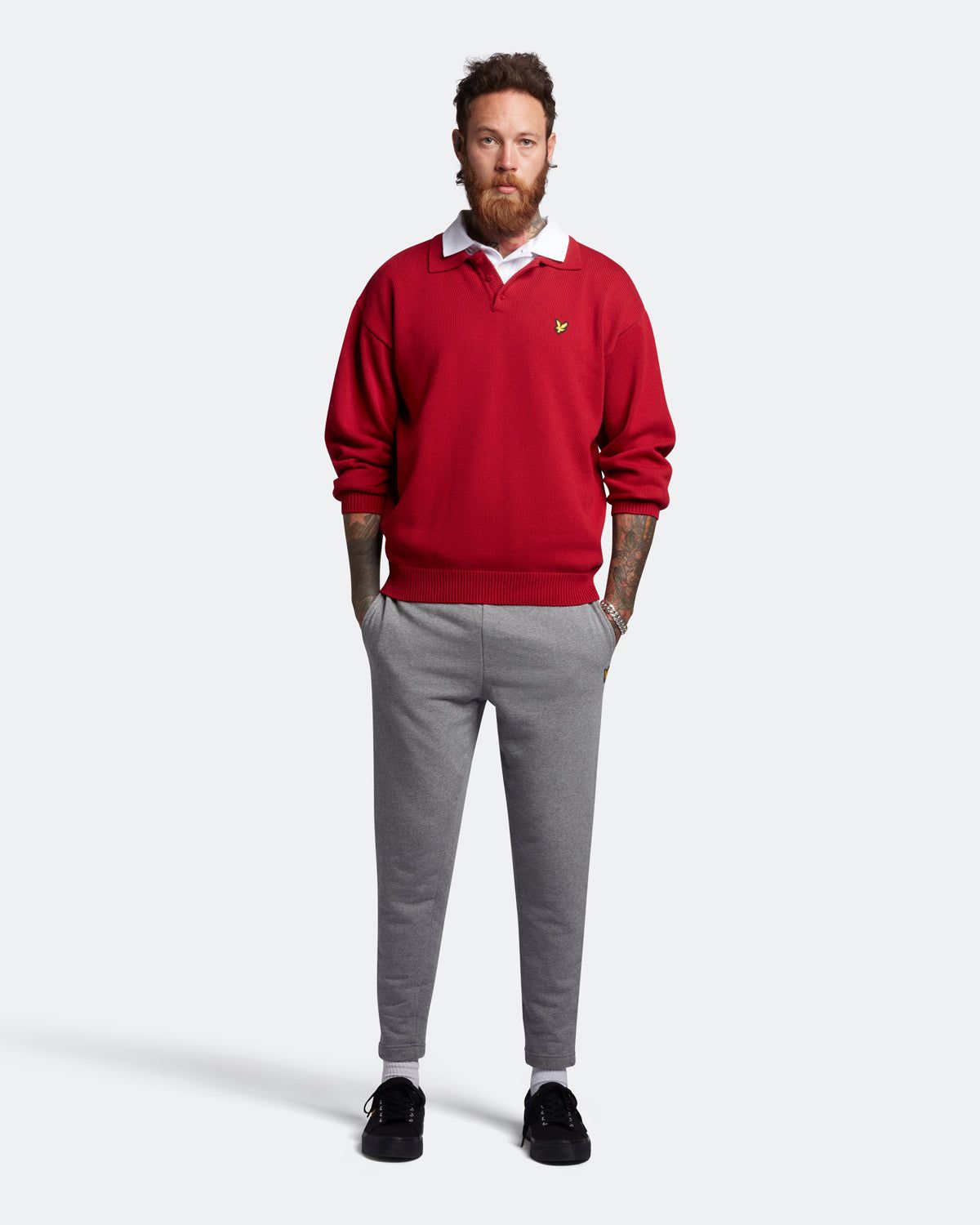 Blouson Long Sleeve Knitted Polo Shirt Plus sold by Lyle & Scott product image thumbnail 2