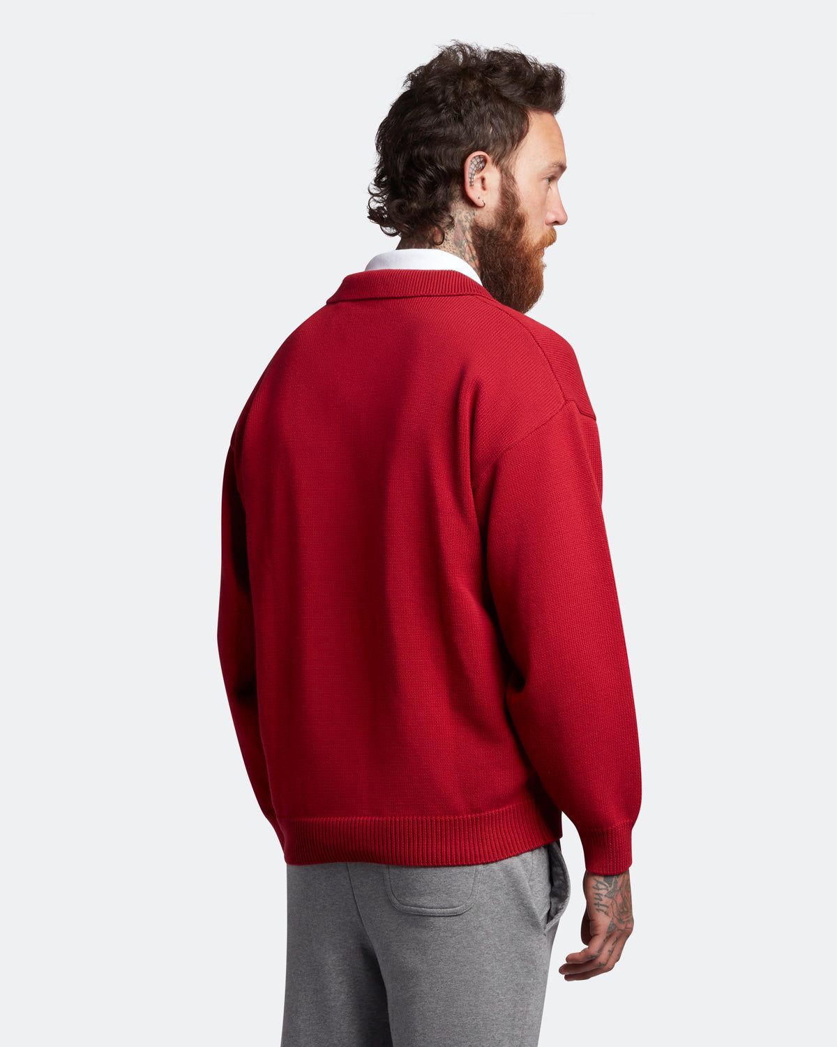 Blouson Long Sleeve Knitted Polo Shirt Plus sold by Lyle & Scott product image thumbnail 3