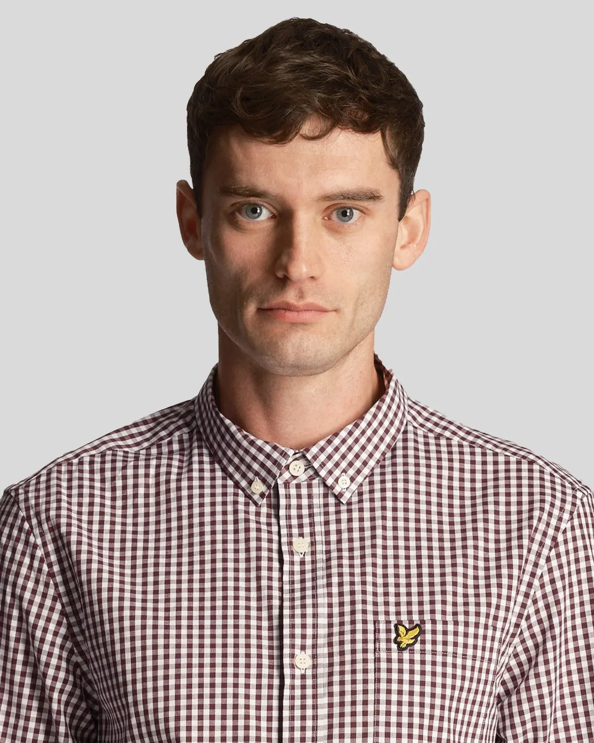 Long Sleeve Slim Fit Gingham Shirt sold by Lyle & Scott product image thumbnail 4