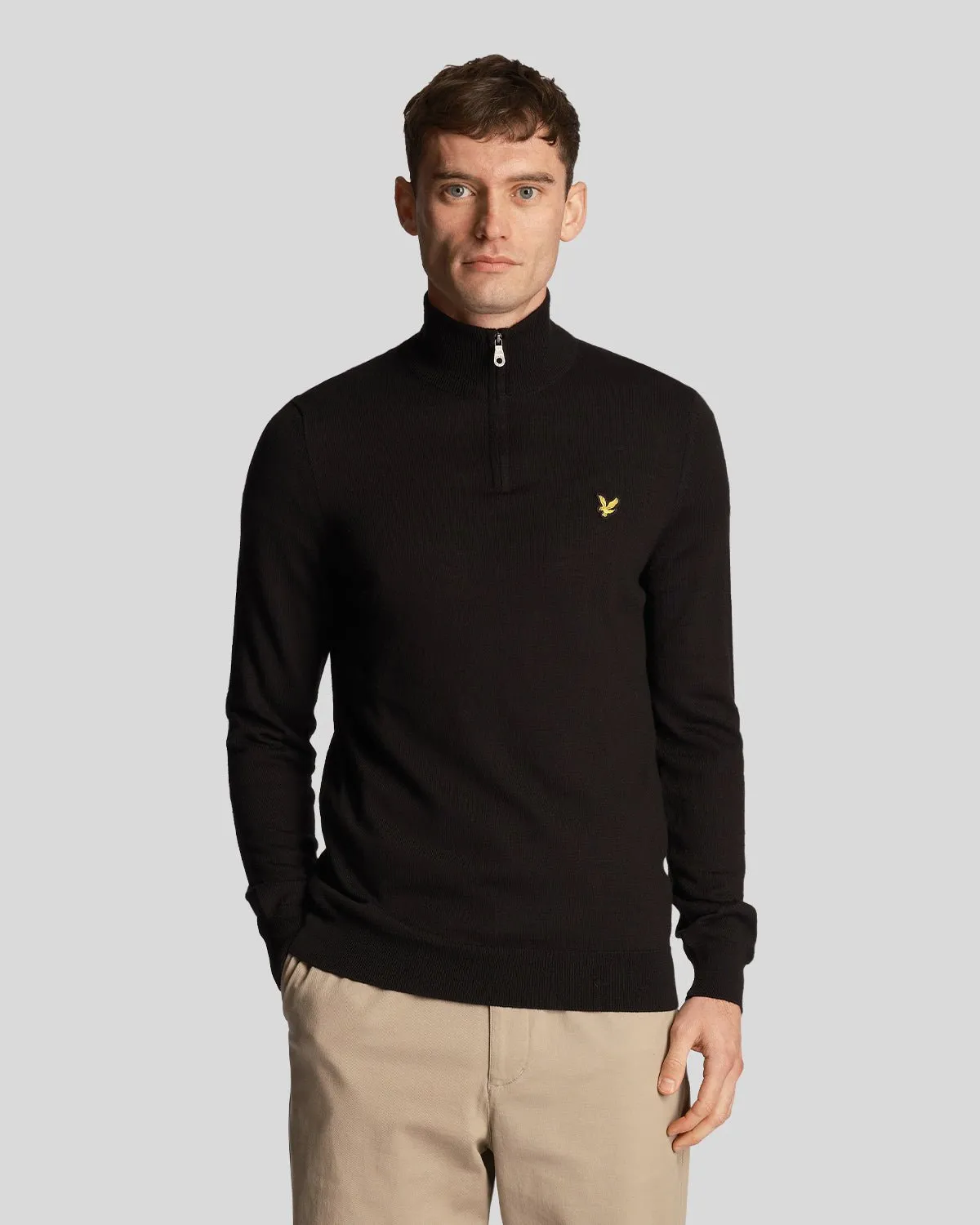1/4 Zip Merino Mix Jumper sold by Lyle & Scott