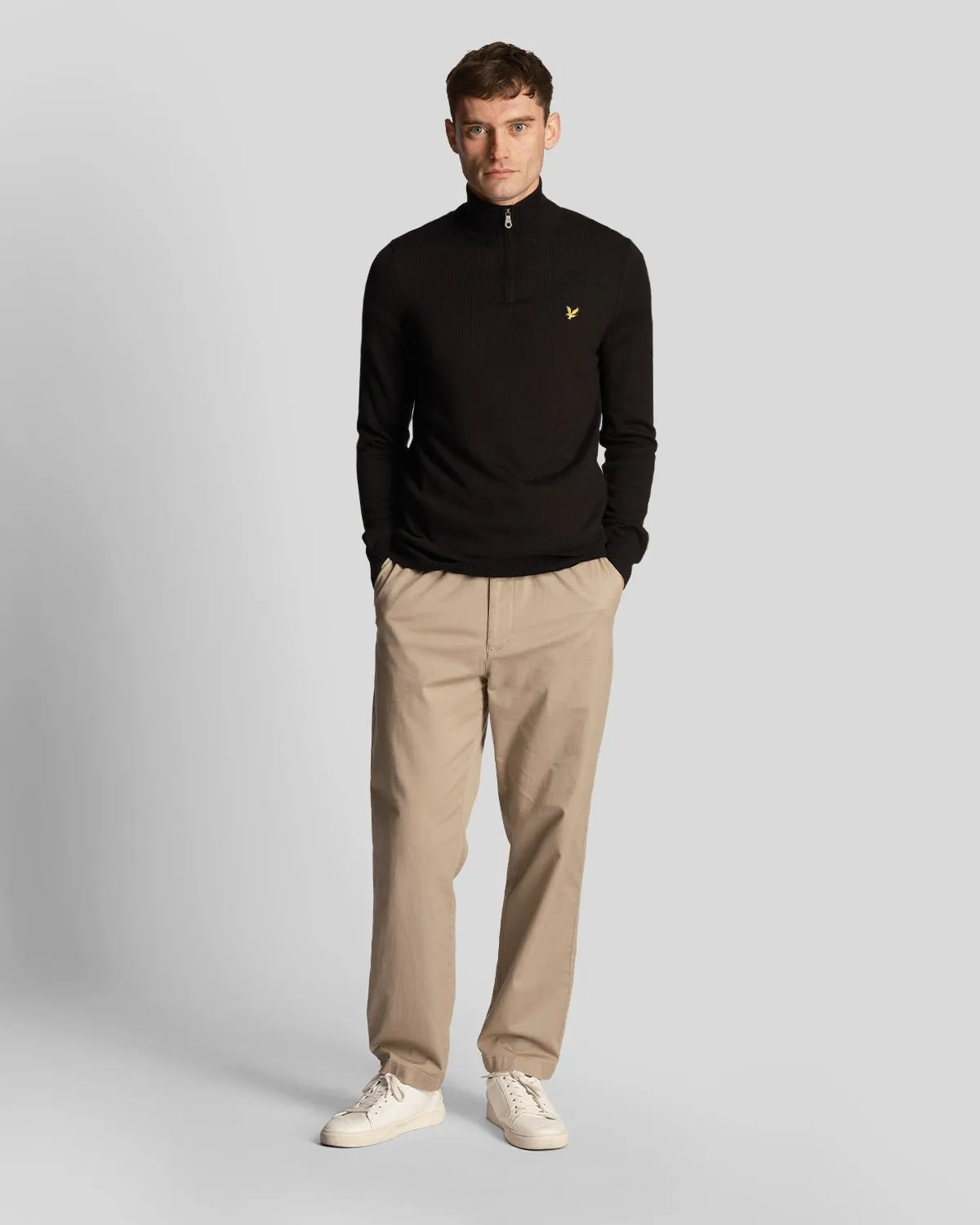 1/4 Zip Merino Mix Jumper sold by Lyle & Scott product image thumbnail 2