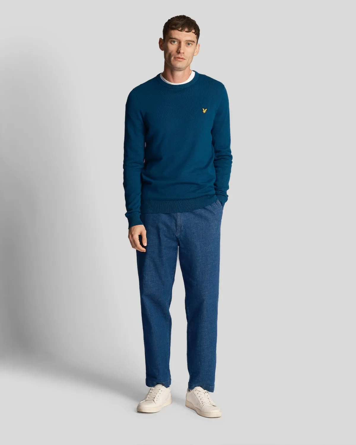 Cotton Crew Neck Jumper sold by Lyle & Scott product image thumbnail 2