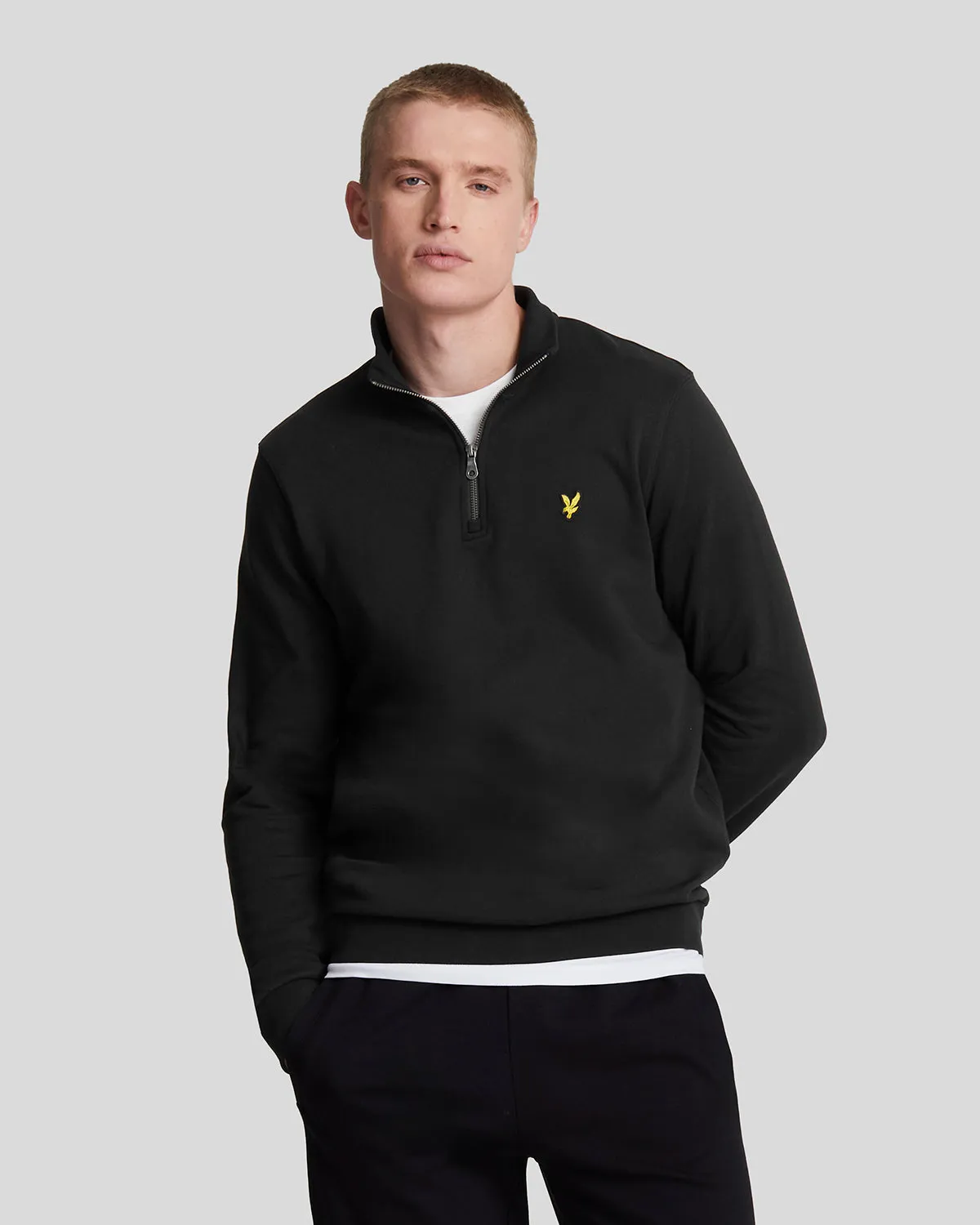 Cotton Loopback 1/4 Zip Sweatshirt sold by Lyle & Scott