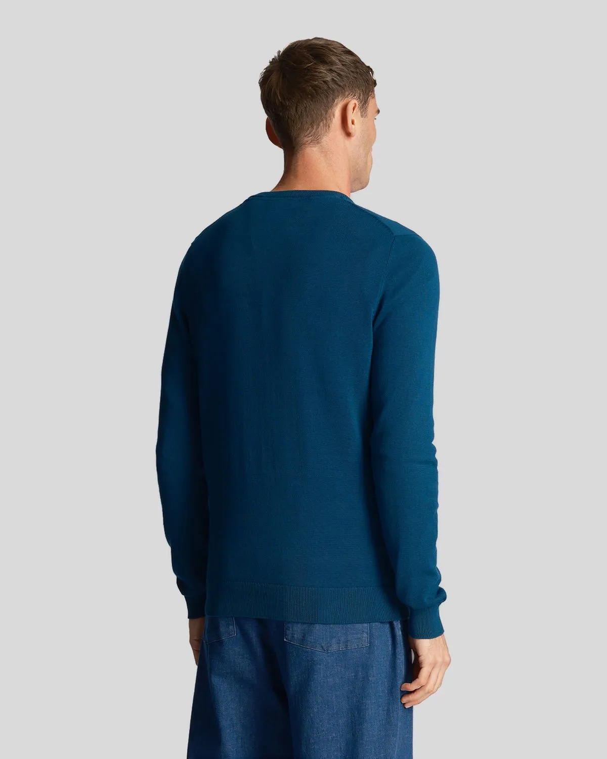 Cotton Crew Neck Jumper sold by Lyle & Scott product image thumbnail 3
