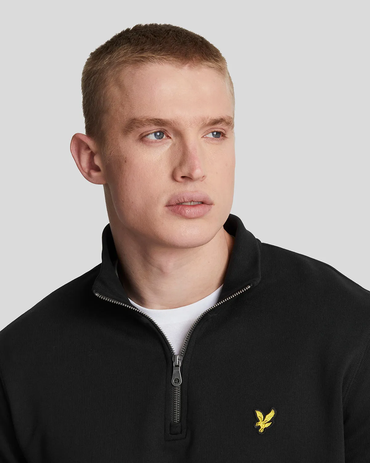 Cotton Loopback 1/4 Zip Sweatshirt sold by Lyle & Scott product image thumbnail 4