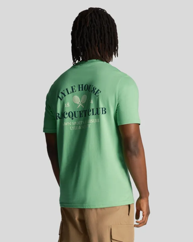 Racquet Club Graphic T-Shirt sold by Lyle & Scott