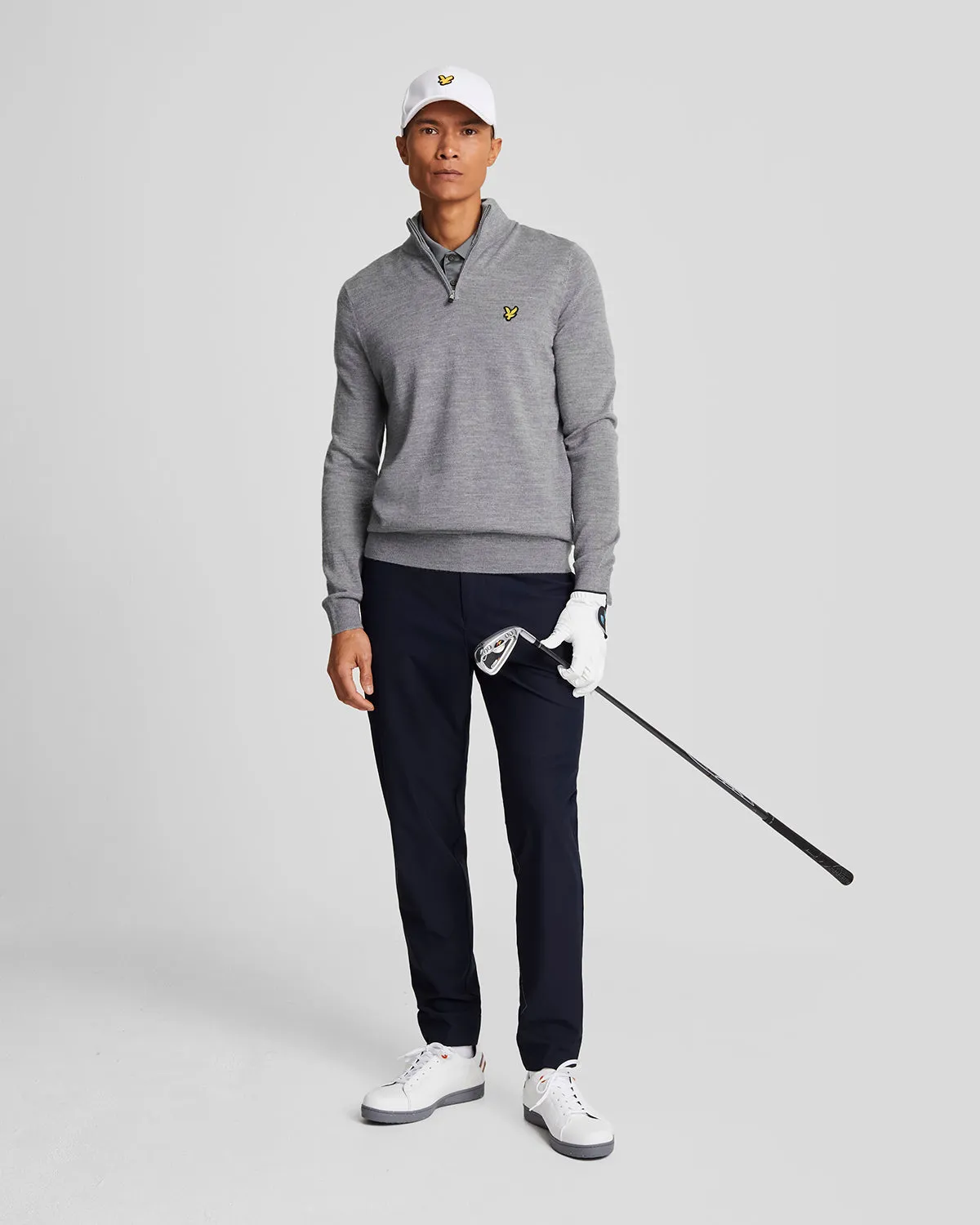 1/4 Zip Wool Blend Jumper sold by Lyle & Scott product image thumbnail 2