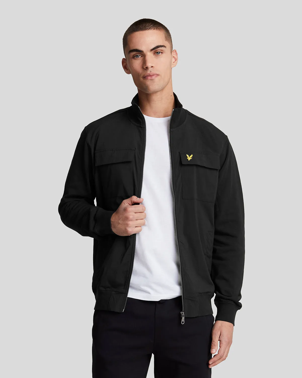 Hybrid Zip Track Jacket sold by Lyle & Scott