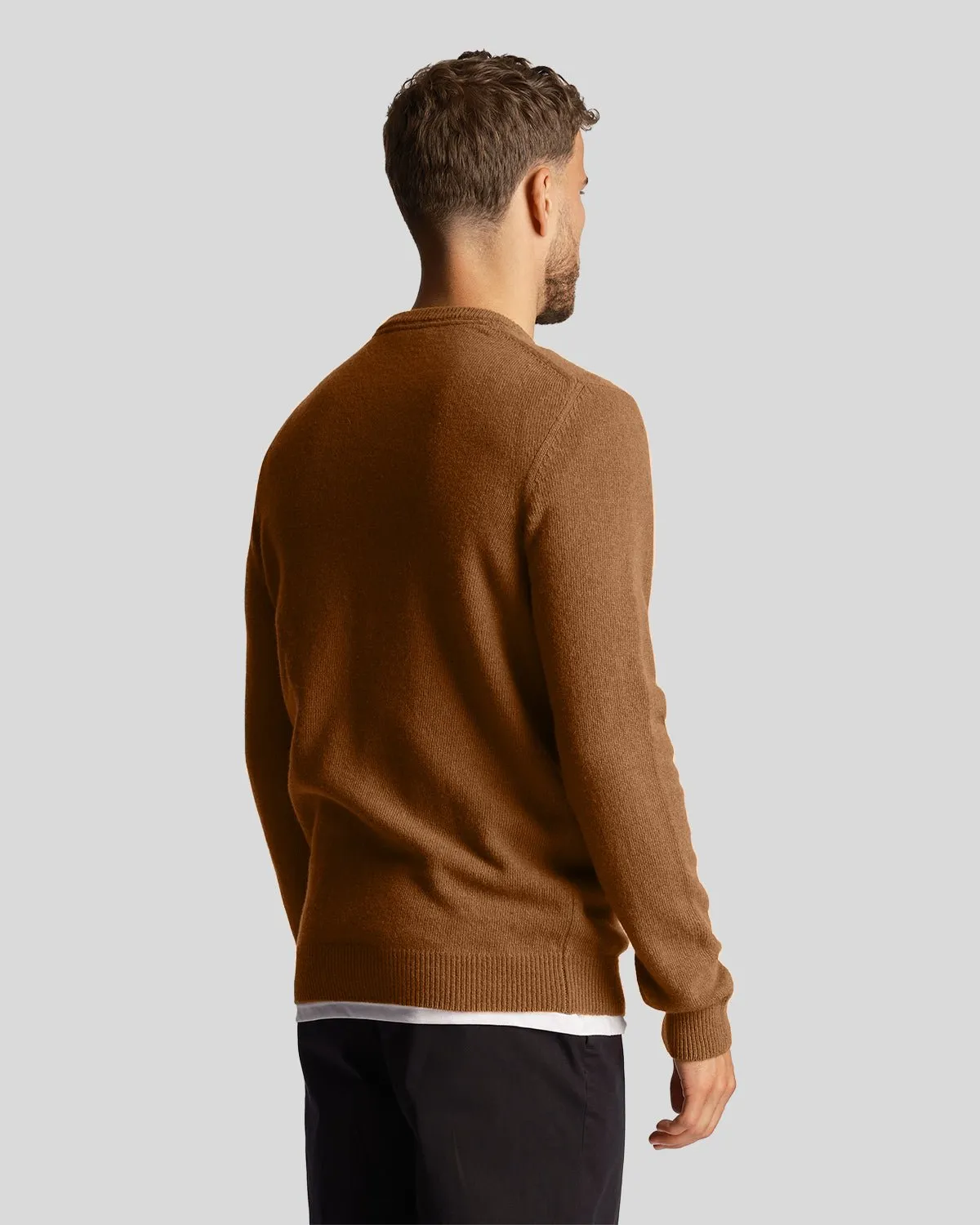 Crew Neck Lambswool Jumper sold by Lyle & Scott product image thumbnail 3