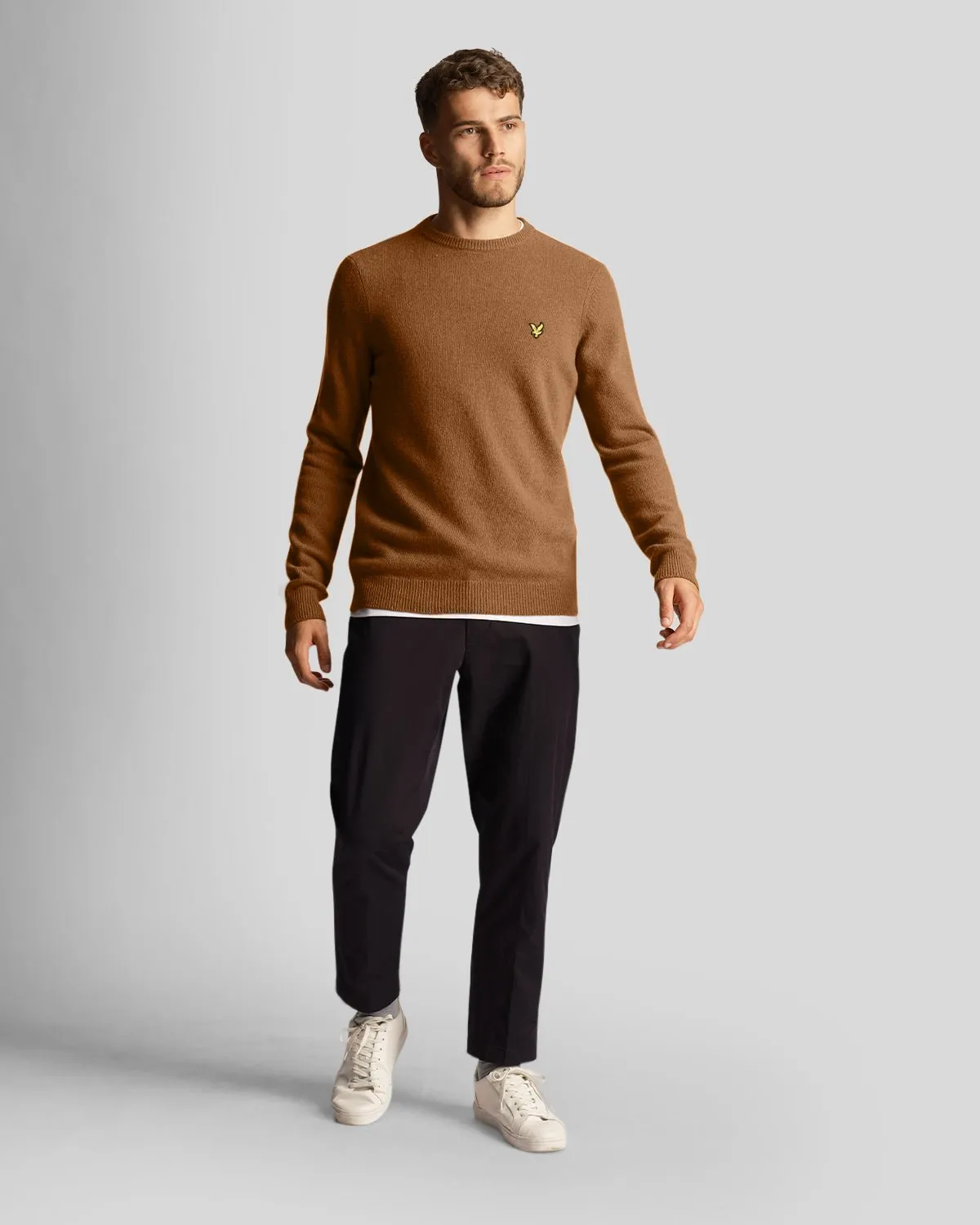 Crew Neck Lambswool Jumper sold by Lyle & Scott product image thumbnail 2