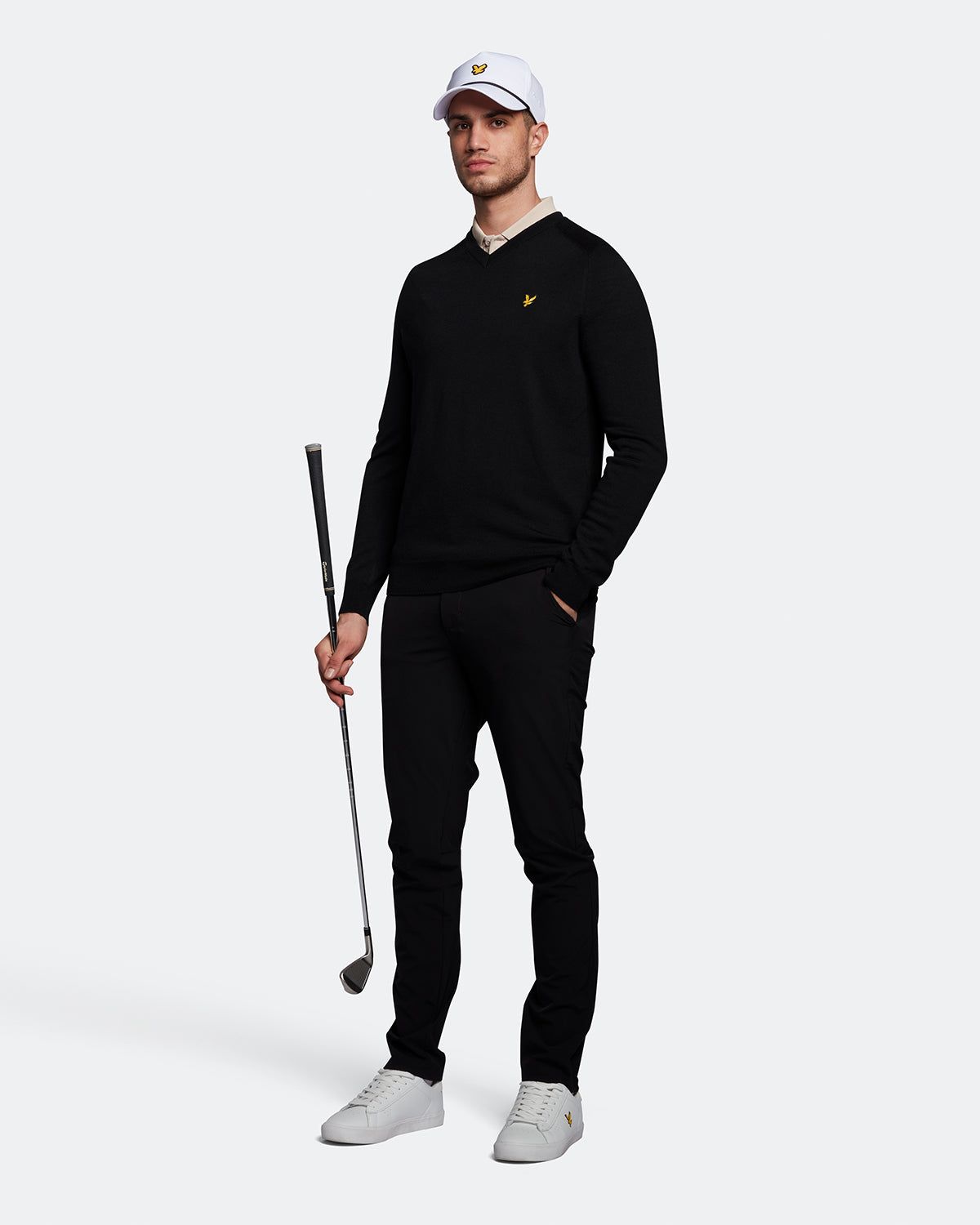 Golf Merino V Neck Jumper sold by Lyle & Scott product image thumbnail 2