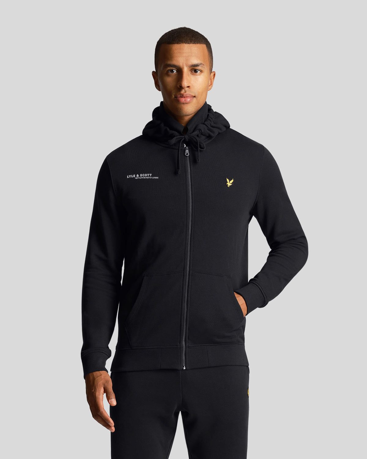 Zip Through Hoodie Co-Ordinates Print sold by Lyle & Scott