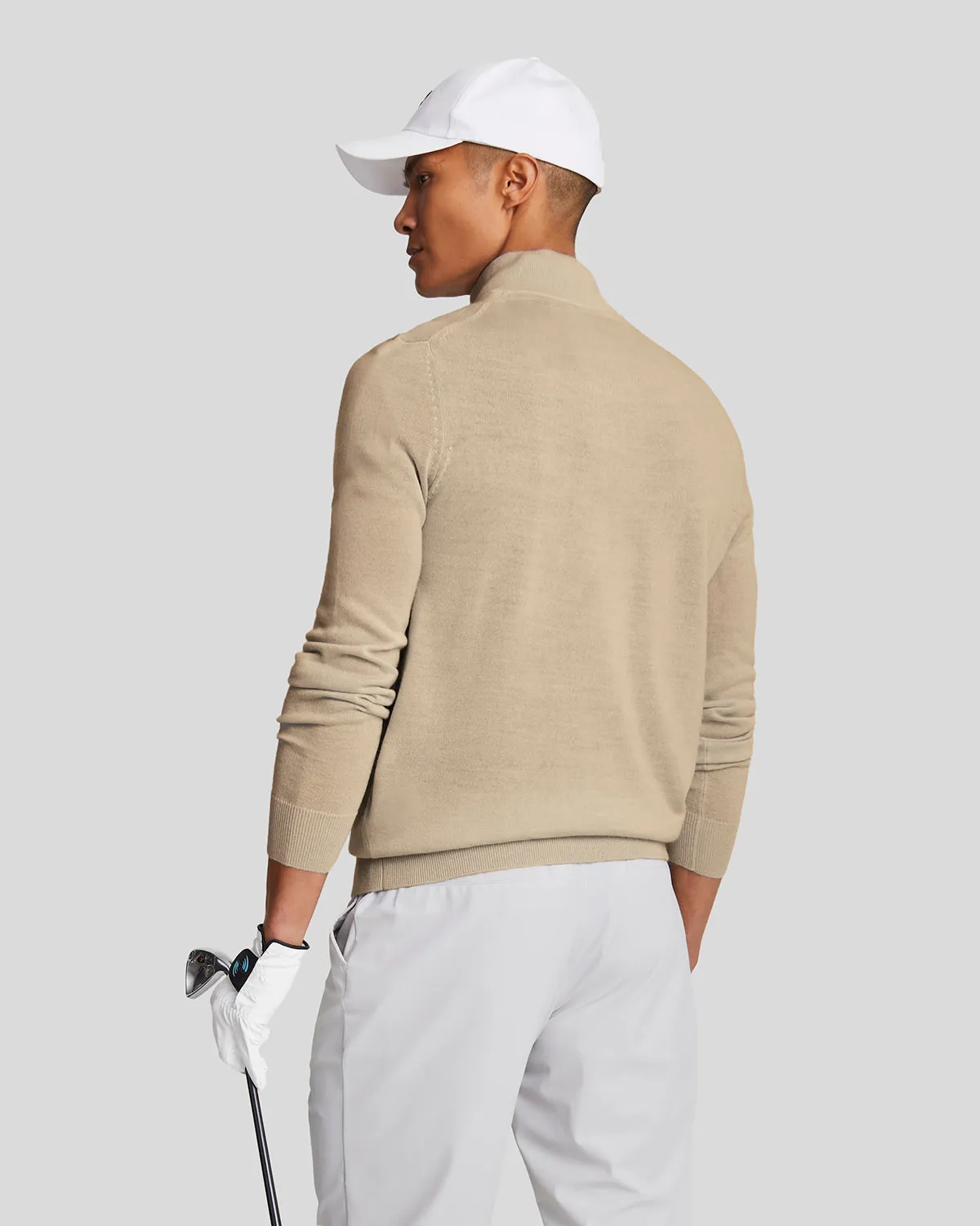 Golf 1/4 Zip Merino Jumper sold by Lyle & Scott product image thumbnail 3