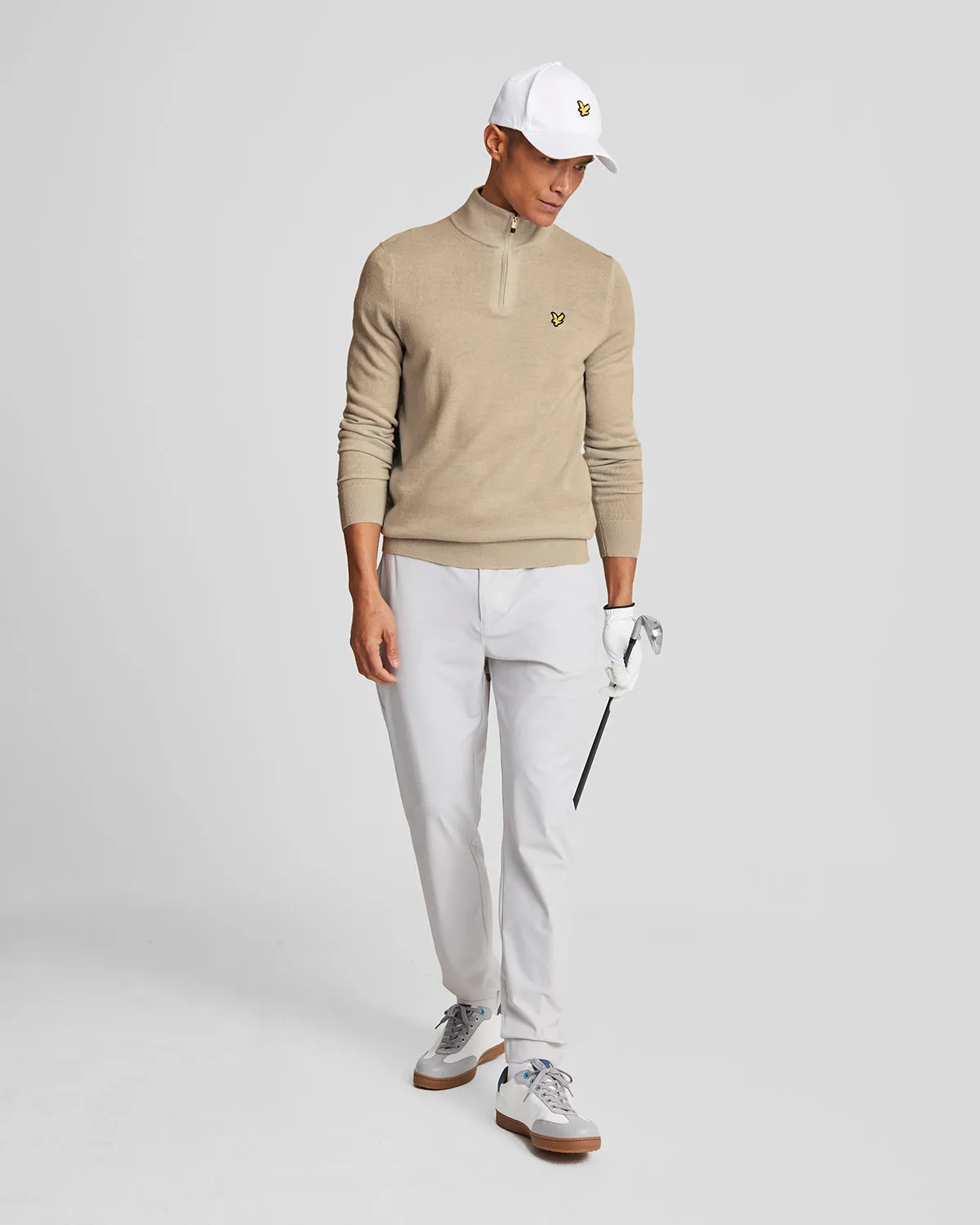 Golf 1/4 Zip Merino Jumper sold by Lyle & Scott product image thumbnail 2
