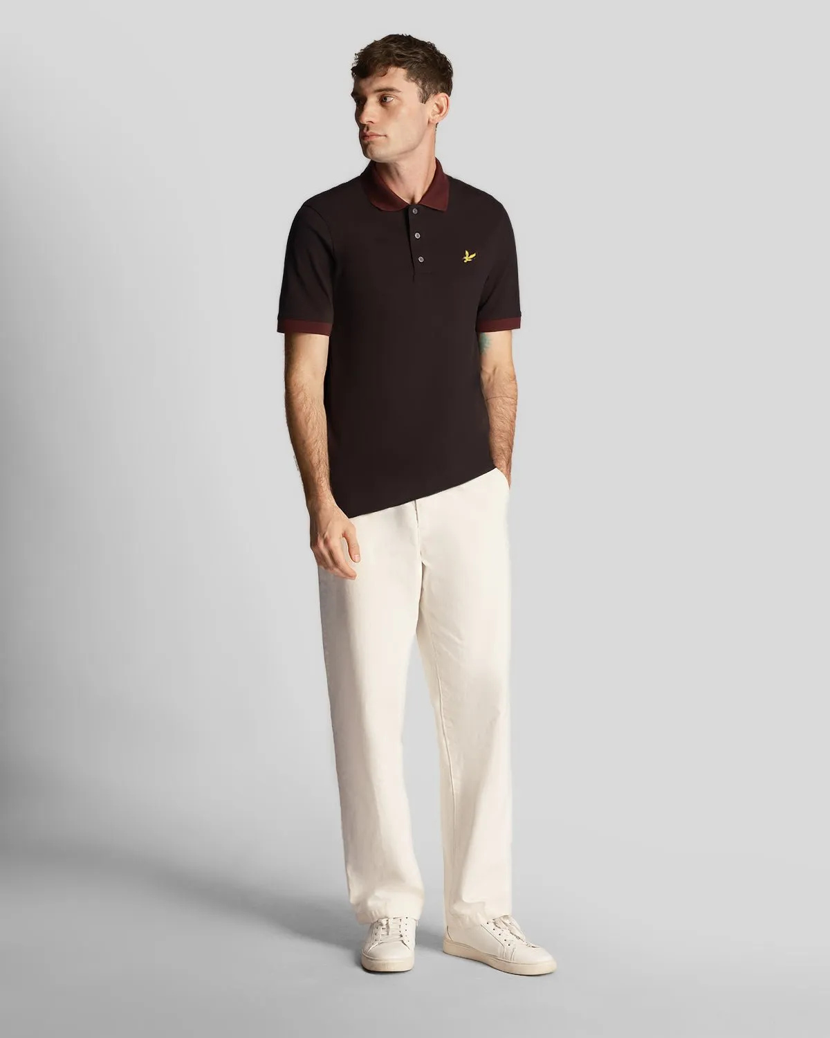 Tonal Ringer Polo Shirt sold by Lyle & Scott product image thumbnail 2