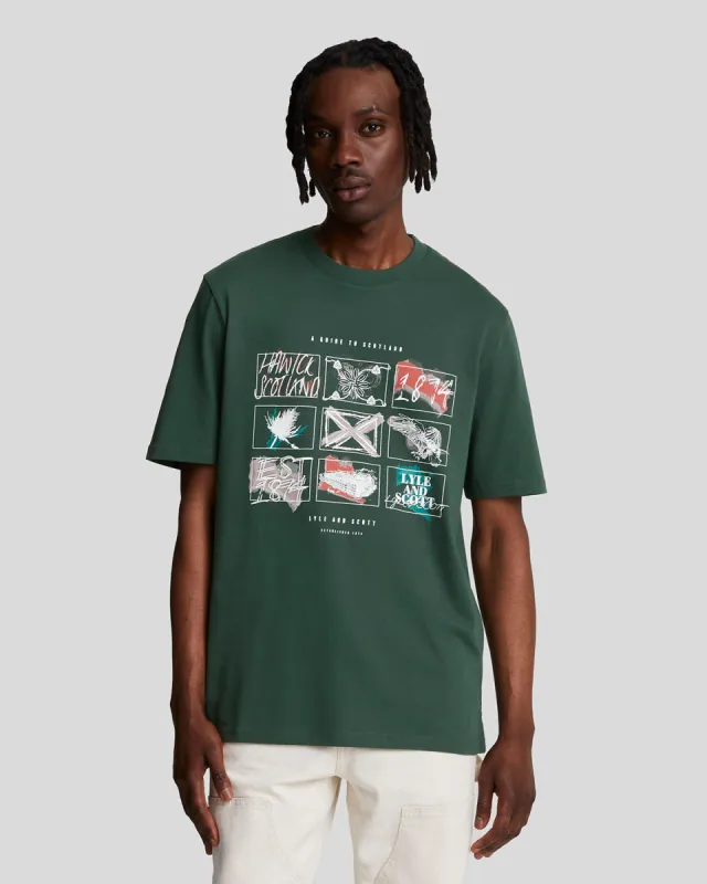A Guide To Scotland Graphic T-Shirt sold by Lyle & Scott