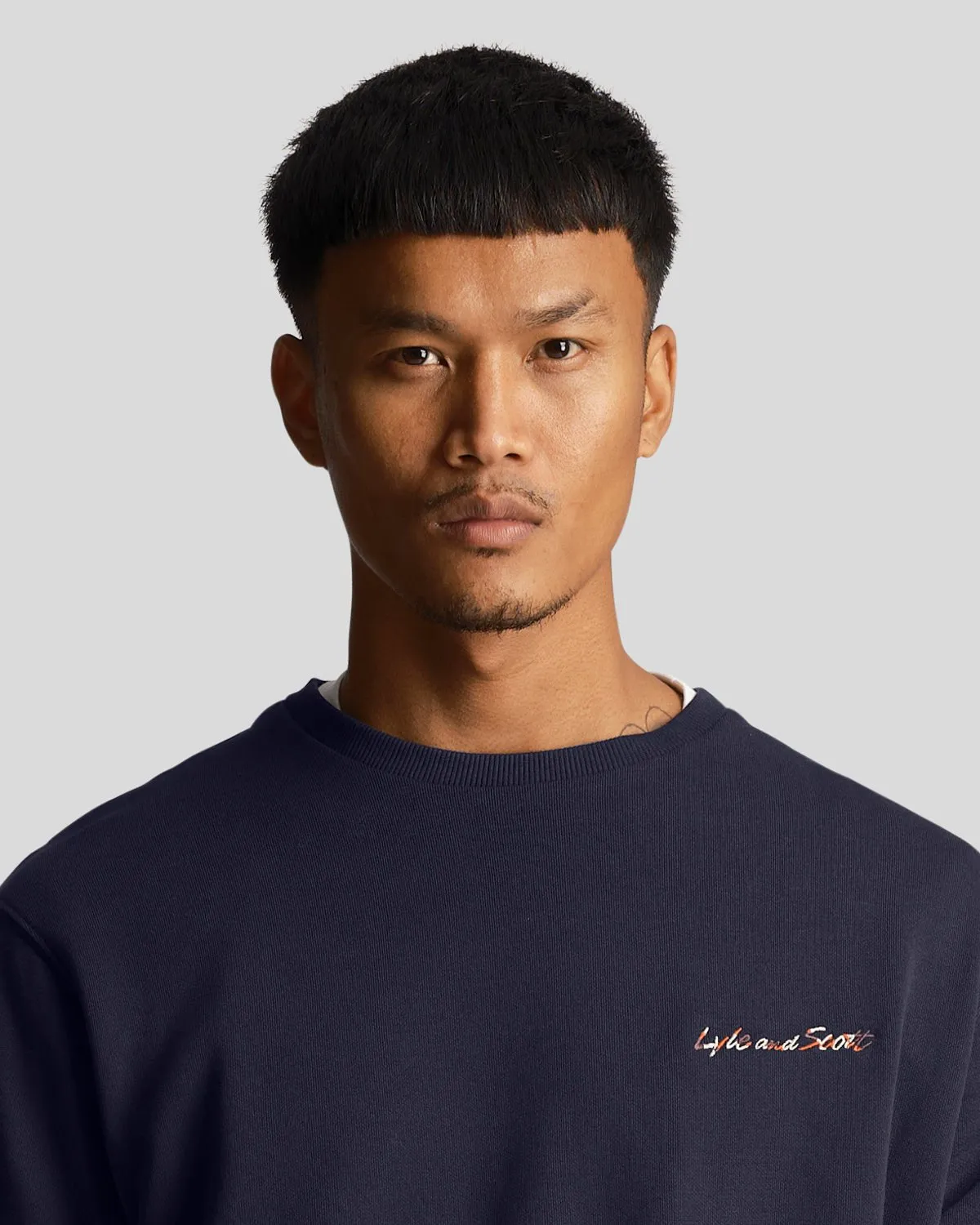 Embroidery Crew Neck Sweatshirt sold by Lyle & Scott product image thumbnail 4