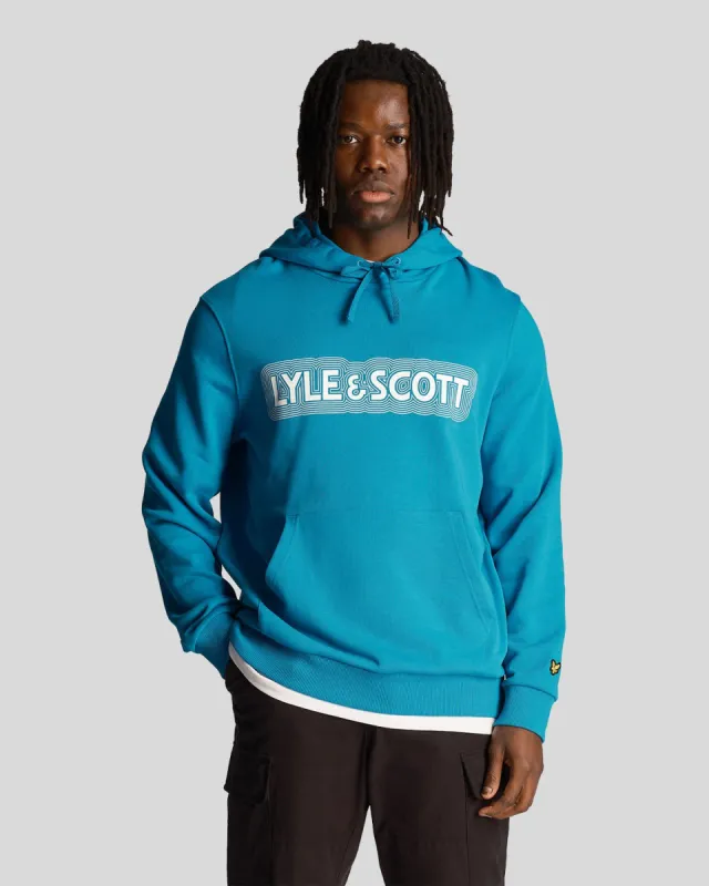 Vibrations Print Hoodie sold by Lyle & Scott