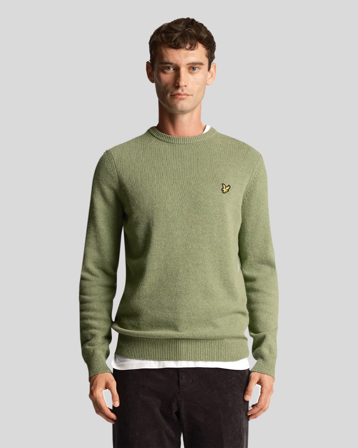 Crew Neck Lambswool Jumper sold by Lyle & Scott