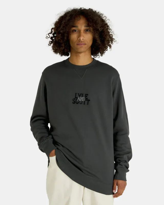 Varsity Embroidered Crew Neck Sweatshirt sold by Lyle & Scott