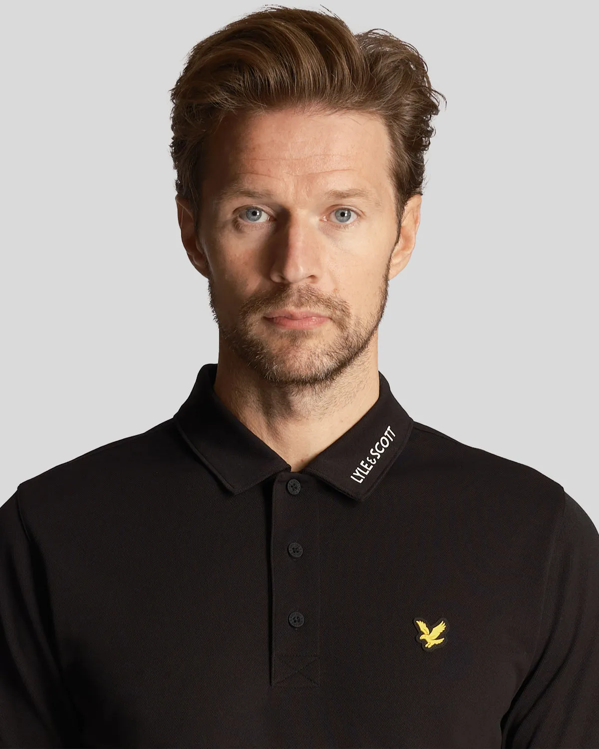 Collar Logo Technical Polo Shirt sold by Lyle & Scott product image thumbnail 4