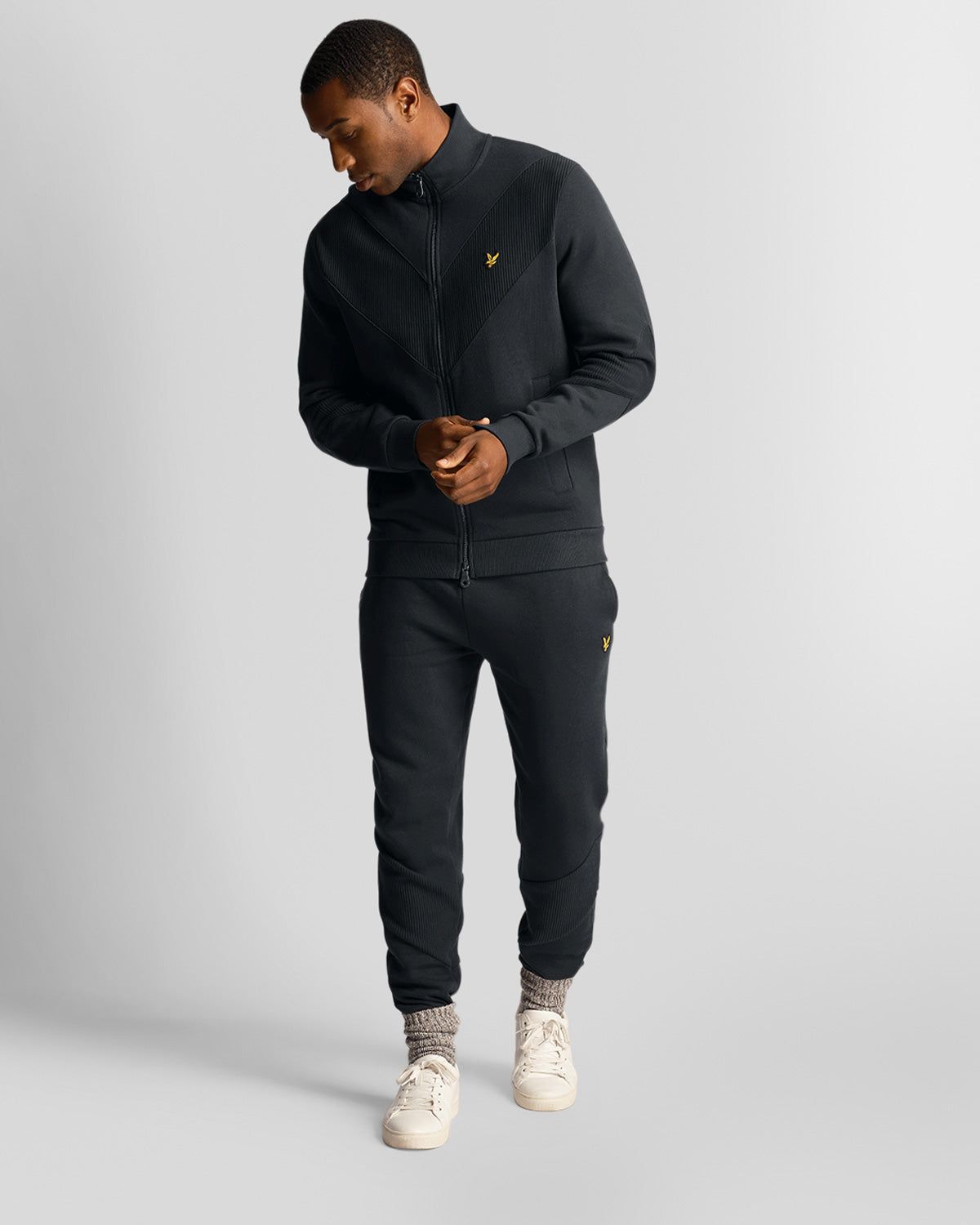 Chevron Zip Through Track Jacket sold by Lyle & Scott product image thumbnail 2