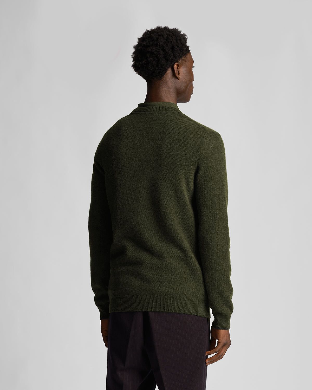 Tonal Eagle Crew Neck Lambswool Blend Jumper sold by Lyle & Scott product image thumbnail 3