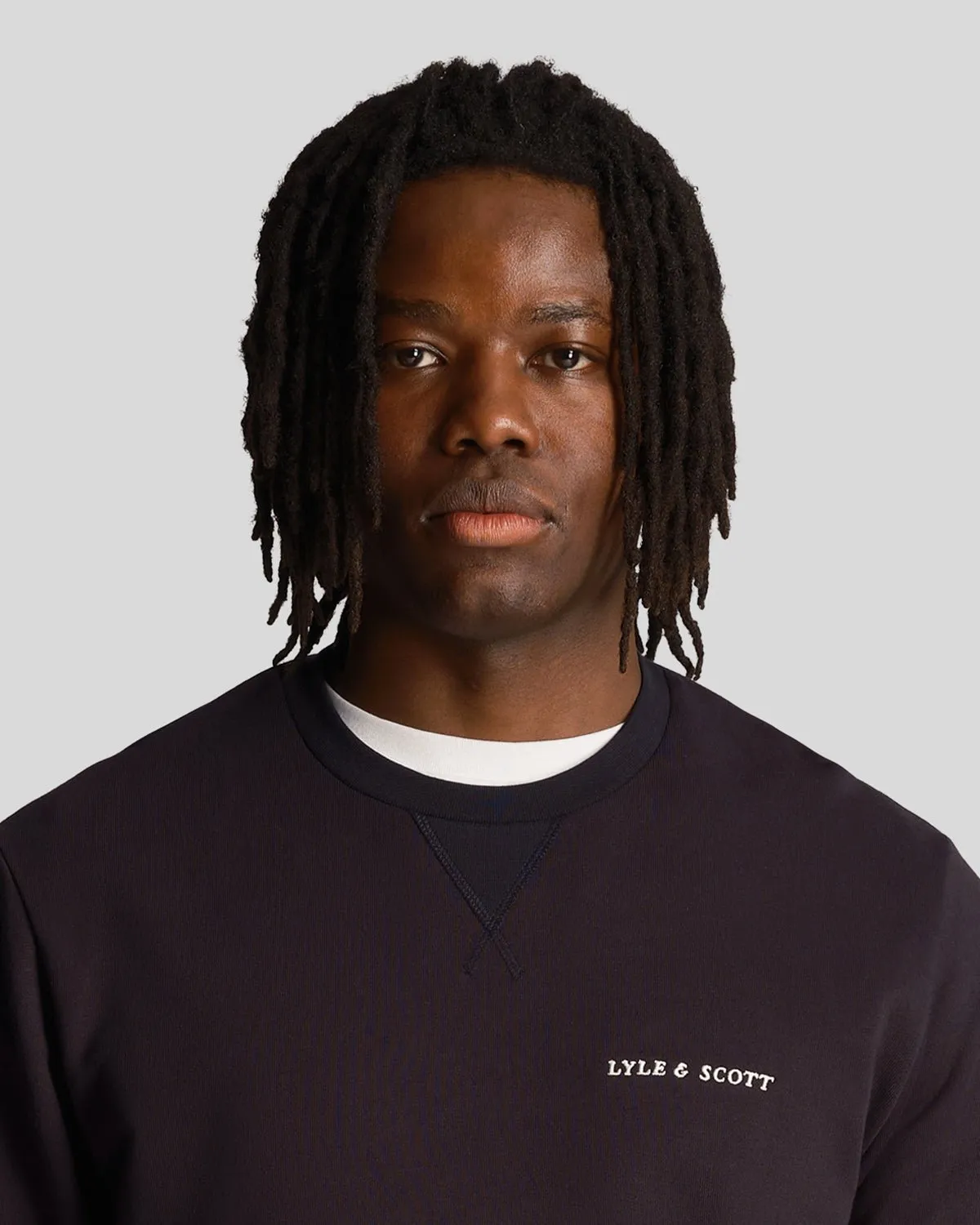 Loopback Embroidered Crew Neck Sweatshirt sold by Lyle & Scott product image thumbnail 4