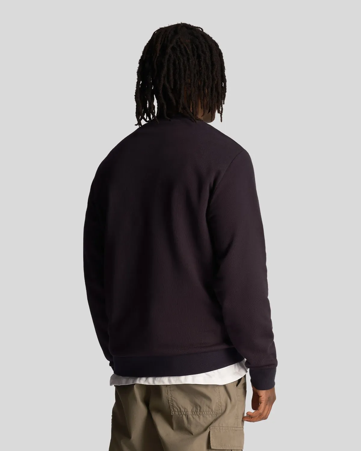 Loopback Embroidered Crew Neck Sweatshirt sold by Lyle & Scott product image thumbnail 3