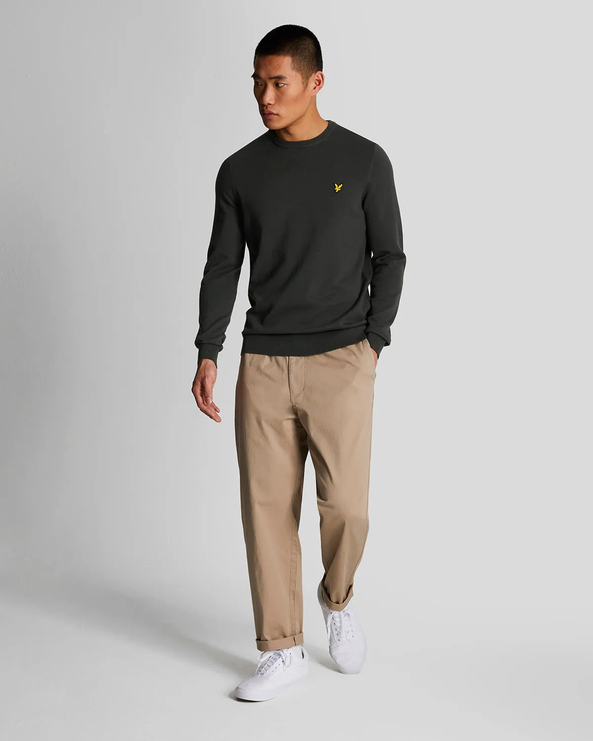 Cotton Crew Neck Jumper sold by Lyle & Scott product image thumbnail 2