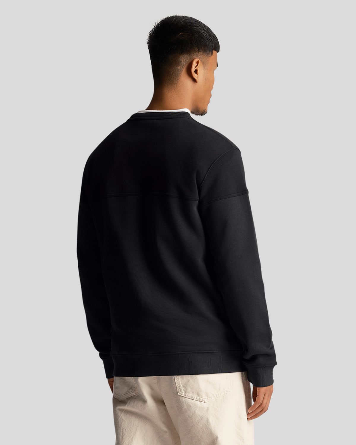 Textured Crew Neck Sweatshirt sold by Lyle & Scott product image thumbnail 3
