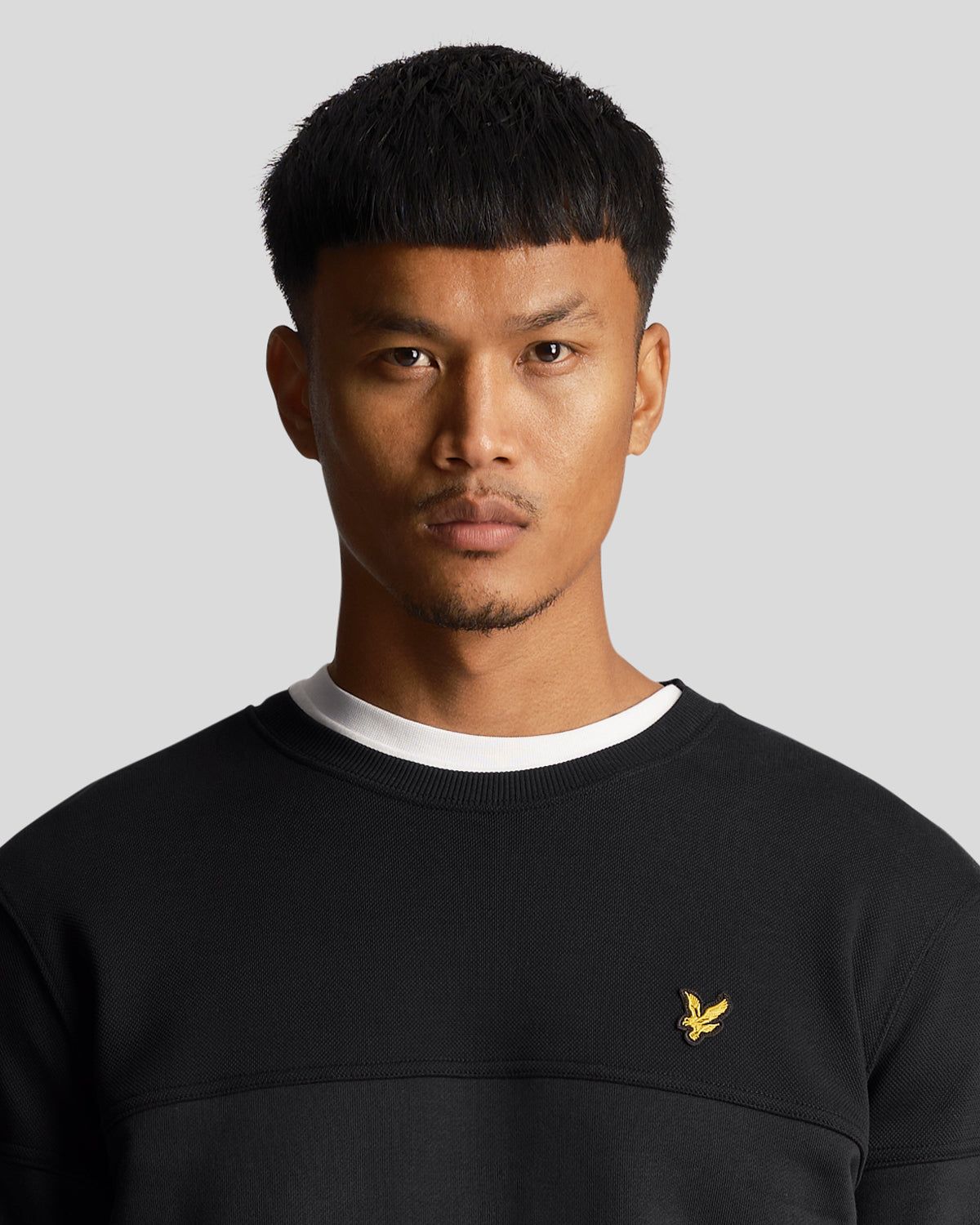 Textured Crew Neck Sweatshirt sold by Lyle & Scott product image thumbnail 4