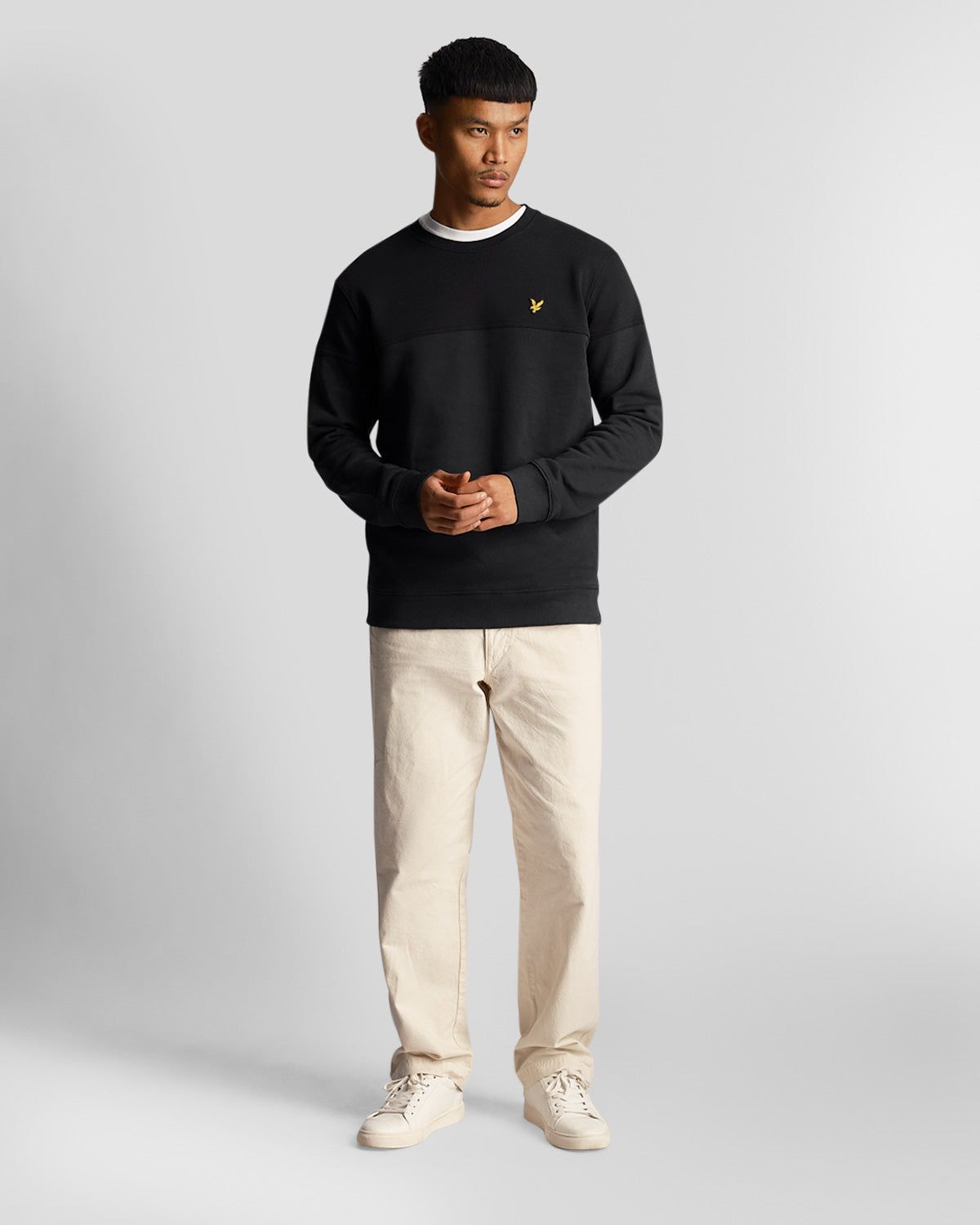 Textured Crew Neck Sweatshirt sold by Lyle & Scott product image thumbnail 2
