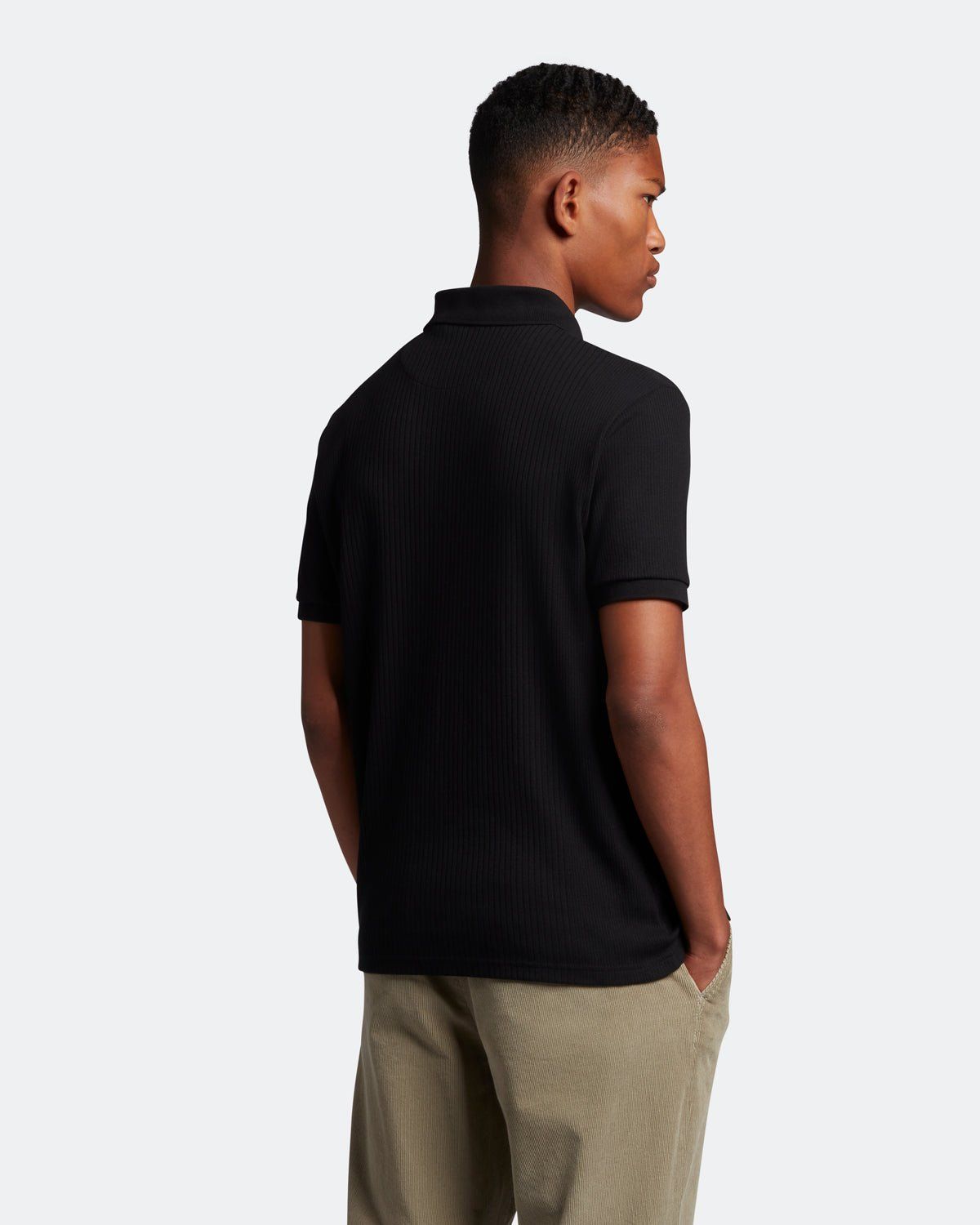 Tonal Striped Polo Shirt sold by Lyle & Scott product image thumbnail 3