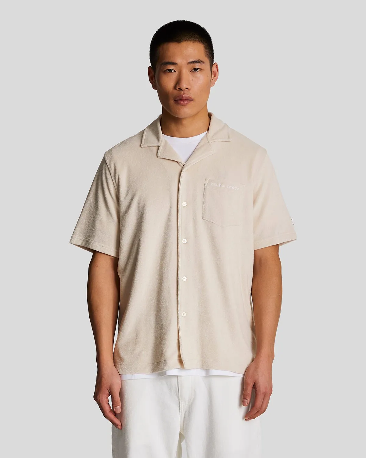 Towelling Resort Shirt sold by Lyle & Scott