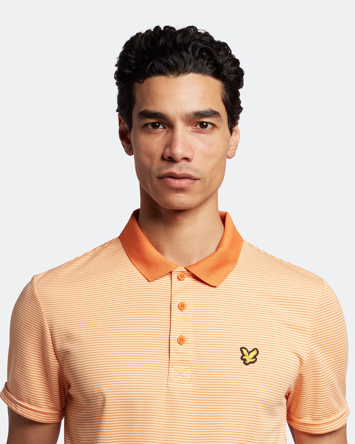Golf Microstripe Polo Shirt sold by Lyle & Scott product image thumbnail 4