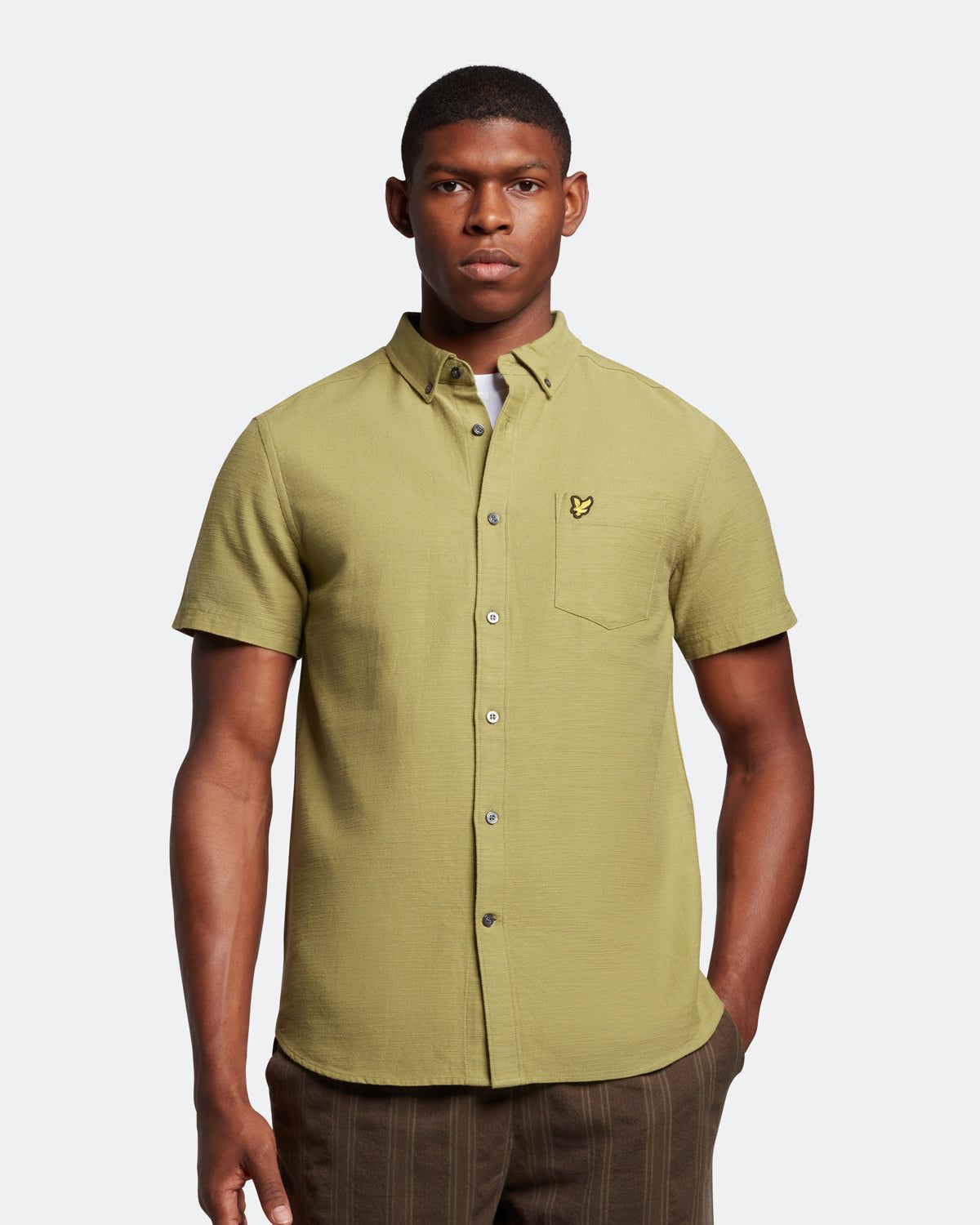 Cotton Slub Short Sleeve Shirt sold by Lyle & Scott