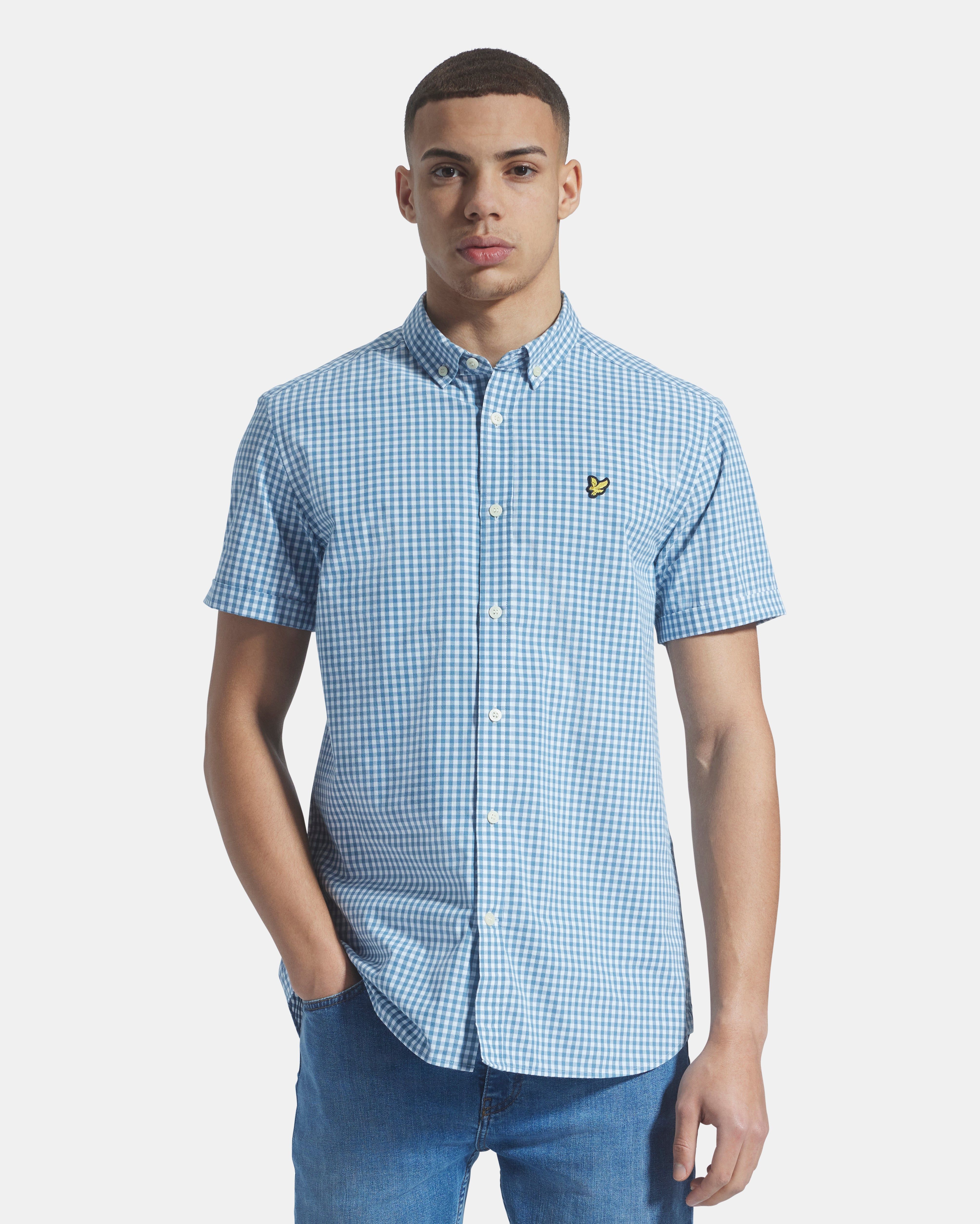 Short Sleeve Gingham Shirt sold by Lyle & Scott