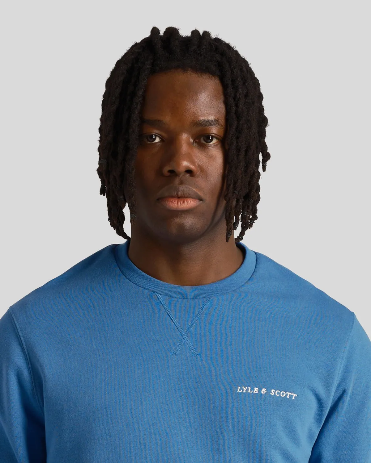 Loopback Embroidered Crew Neck Sweatshirt sold by Lyle & Scott product image thumbnail 4