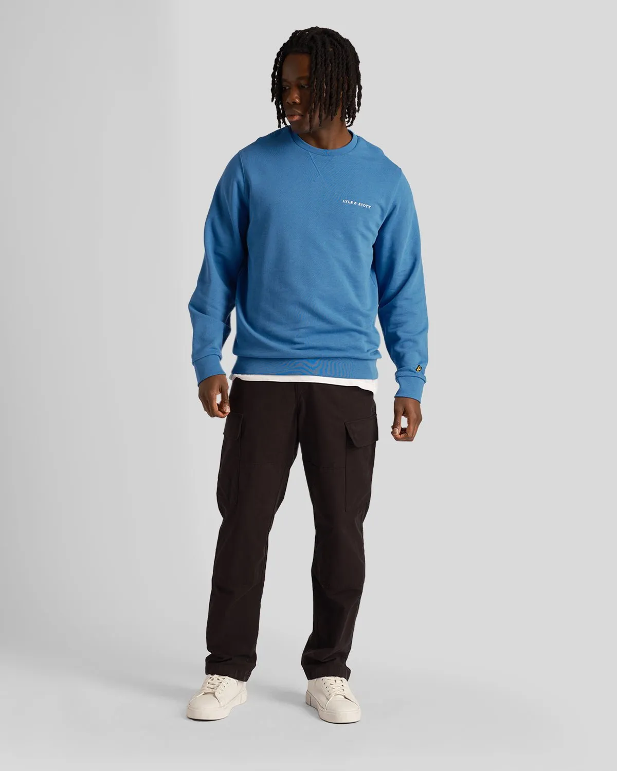 Loopback Embroidered Crew Neck Sweatshirt sold by Lyle & Scott product image thumbnail 2