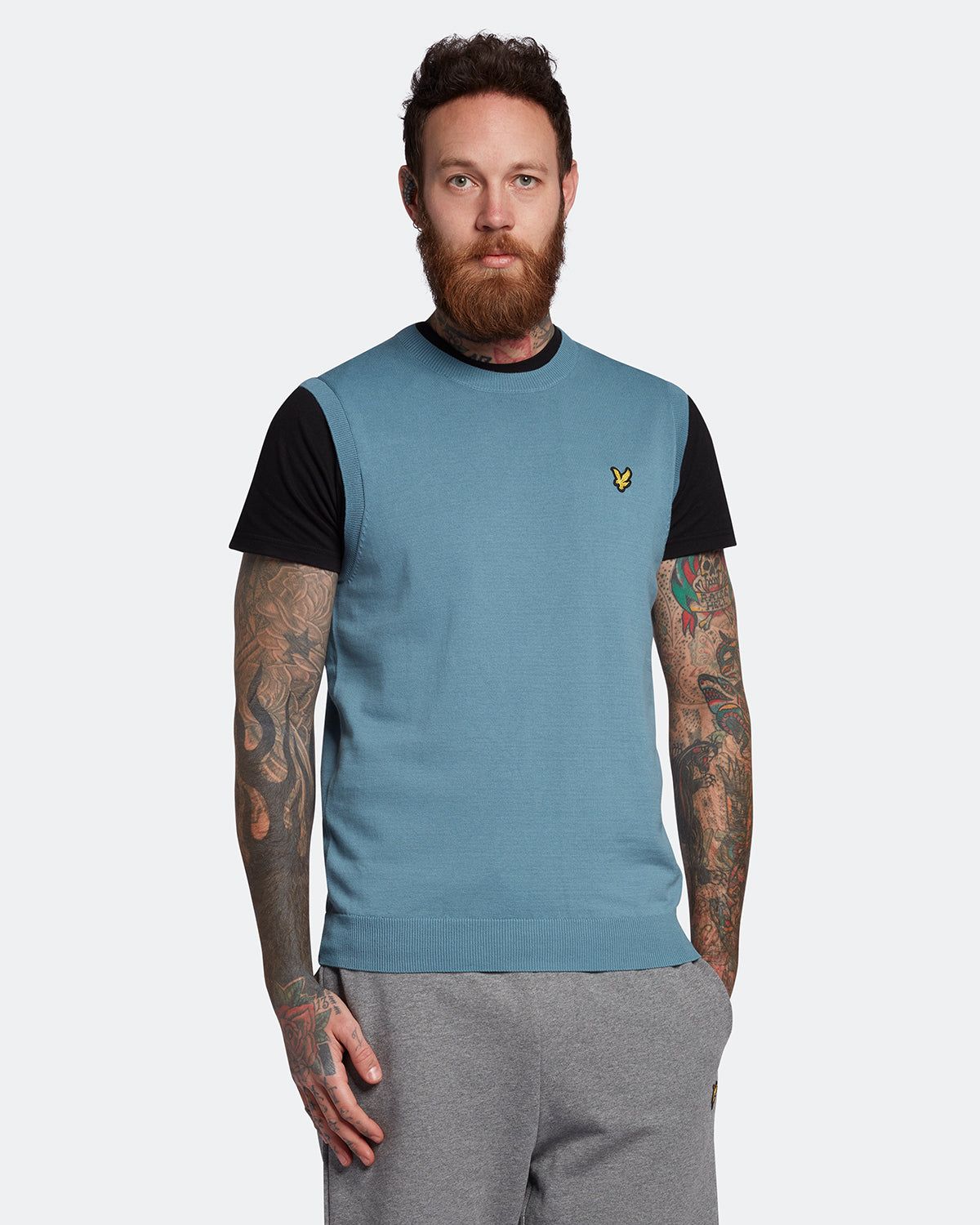 Cotton Crew Neck Vest sold by Lyle & Scott