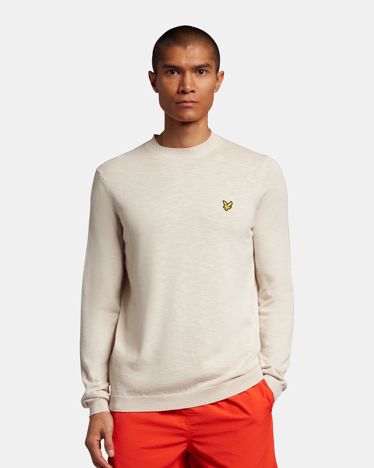Slub Cotton Turtle Neck Jumper sold by Lyle & Scott