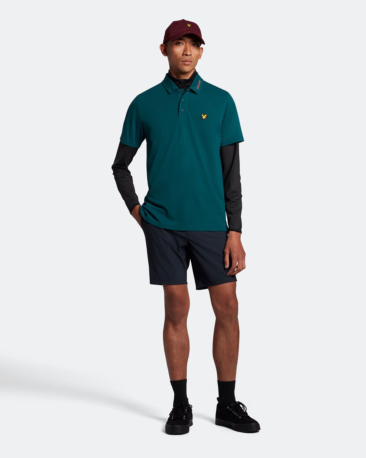 Golf Collar Logo Technical Polo Shirt sold by Lyle & Scott product image thumbnail 2