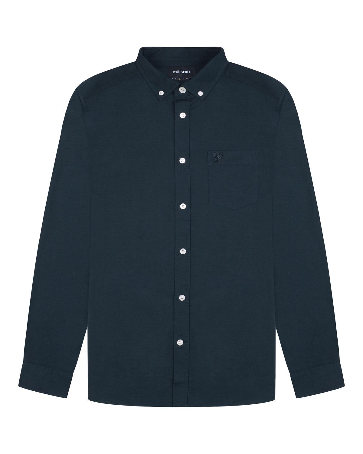 Tonal Eagle Light Weight Oxford Shirt sold by Lyle & Scott product image thumbnail 5