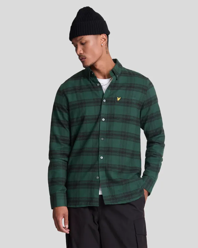 Tonal Check Flannel Shirt sold by Lyle & Scott