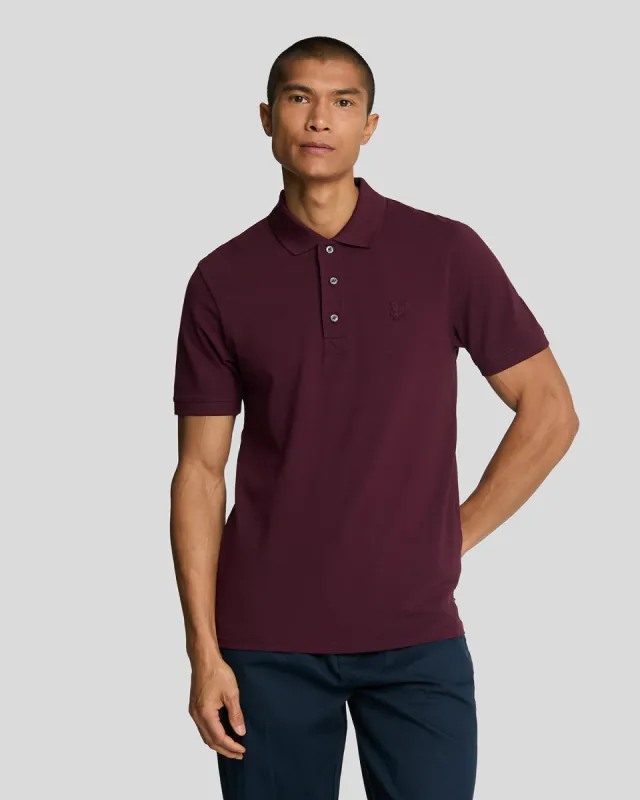 Tonal Eagle Polo Shirt sold by Lyle & Scott