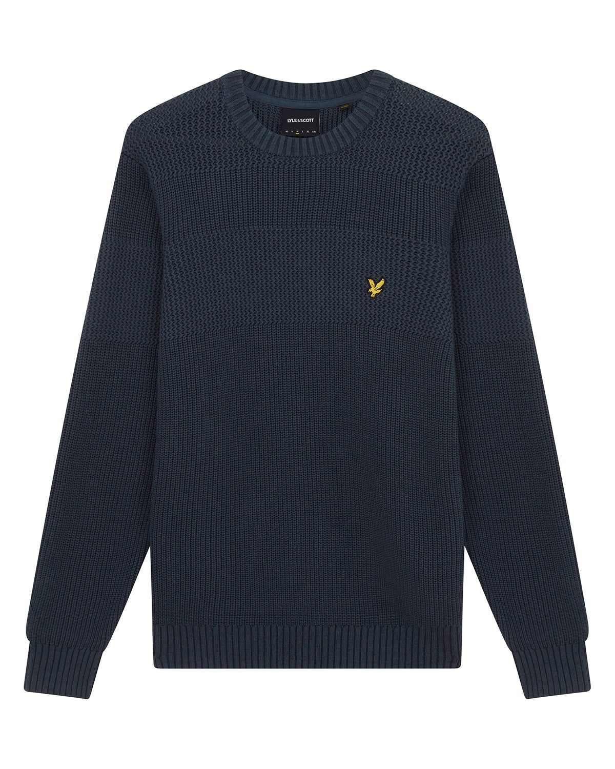 Textured Stripe Crew Neck Jumper sold by Lyle & Scott product image thumbnail 5