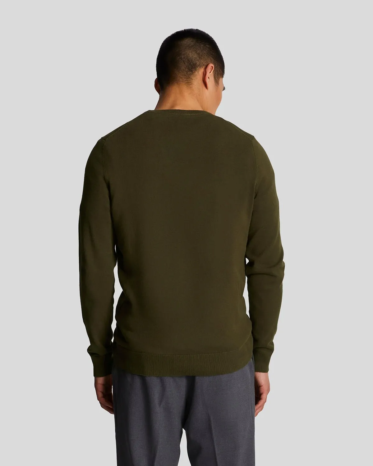Tonal Eagle Cotton Crew Neck Jumper sold by Lyle & Scott product image thumbnail 3