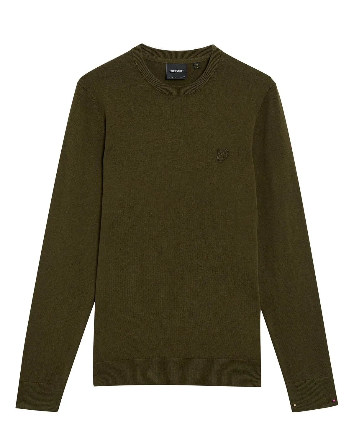 Tonal Eagle Cotton Crew Neck Jumper sold by Lyle & Scott product image thumbnail 5